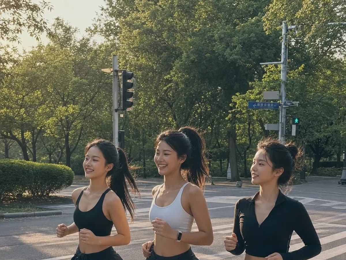 애슬레저 브랜드 · 캠페인 화보 — 스킬 사용